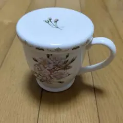 フタ付マグカップ 花柄 ボタニカル柄 ティーカップ