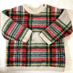 H&M クリスマスカラーニットセーター 92cm 100cm