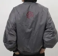 Sourcream サワークリーム　バラモチーフMA1 チャコールグレー　新品