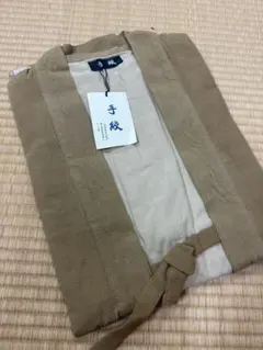 손으로 그린 워크 코트, 베이지, 면 100%, 길이 78cm