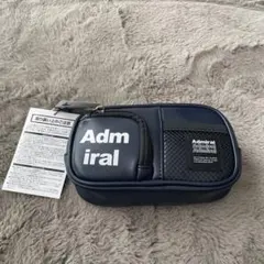 Admiral ネイビー ポーチ W18×D5×H10cm