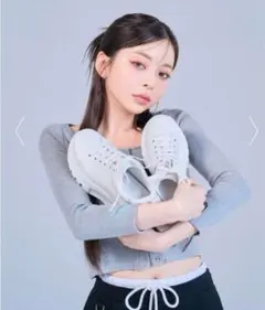 新品】鈴木亜美さんプロデュース プラットフォーム 厚底 ホワイト M