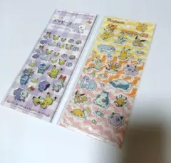 ポケピース キラキラシール・ポケモン プチプチシール 2セット