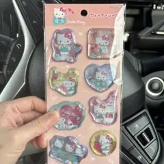 ハローキティ グリッターシール 10枚セット