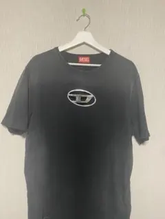 DIESEL ブラック Tシャツ ロゴ入り