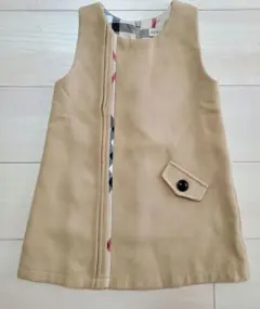 BEMIDJI ノースリーブ ワンピース ベージュ チェック