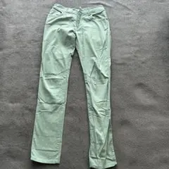 ミントグリーン ポルカドット スキニーパンツ サイズ1