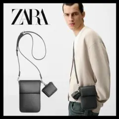 【完売品】 ZARA 無地ショルダーバッグ スマホショルダー クロスボディバッグ