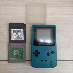 【4点セット】①ゲームボーイカラー 本体②ポケモン緑③ポケモン銀④ケース1個