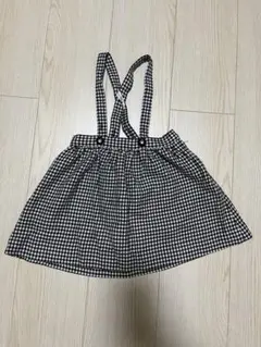 familiar ファミリア　ジャンパースカート　チェック柄　90