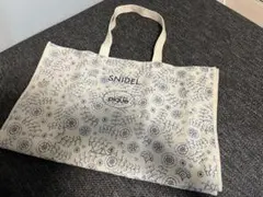 ジェラピケ　花柄キャンバスバッグ 大きめ