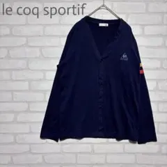le coq sportif ネイビーワンポイント刺繍 Vネックカーディガンのサムネイル