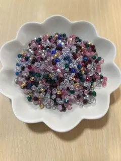 多色ビーズ アクセサリー用　約100g