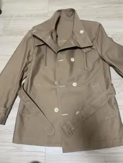 MENSBIGI メンズビギトレンチコート　ベージュ　ライナー取り外し可 取り外しライナー付き ゆるトレンチコート 軽量 はっ水【AOKI