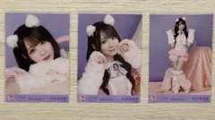 =LOVE イコラブ 7周年 猫衣装 生写真 大谷映美里 3種コンプ