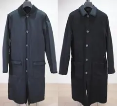 haru　14AW lanvin レザー切り替え　コート ランバン ルカ期 14AW lanvin レザー切り替え コート ランバン ルカ期 archive - メルカリ