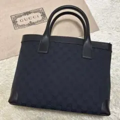 672✨美品✨GUCCI グッチ トートバッグ GGキャンバス レザー A4収納