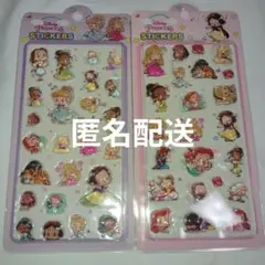 Disneyプリンセス立体ぷっくりシール2枚セット