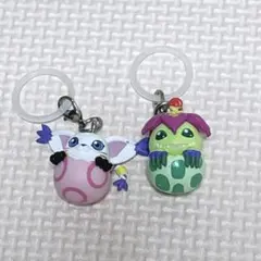 デジモン めじるしアクセサリー テイルモン パルモン 2点セット ガチャ