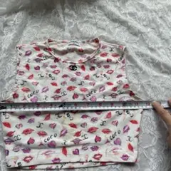CHANEL リッププリント タンクトップ　ヨガなどにのサムネイル