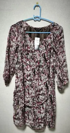 新品未使用 GALLORIA 花柄ブラウス Lサイズ