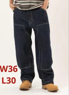 Levi's WORKWEAR 568 LOOSE ダブルニー　W36 ②