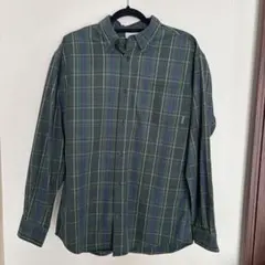 Columbia コロンビア ネルシャツ 長袖 グリーン系 XL