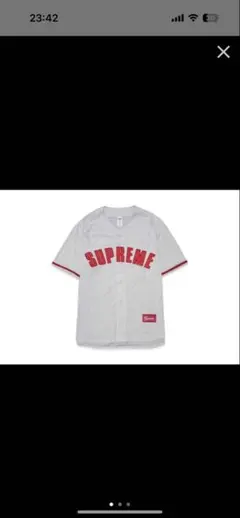 応援グッズ Supreme Ultrasuede Mesh Baseball Supreme Ultrasuede Mesh Baseball Jersey (SS24) - $128