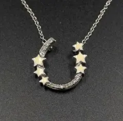 美品✨️　スワロフスキー ネックレス メタル シルバー 馬　1024