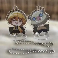 ここみえ　嘴平伊之助　我妻善逸　２個セット　アクスタ　アクリル　鬼滅　キー