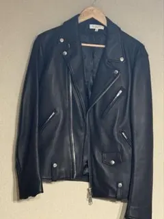 ユナイテッドアローズ Lサイズ ダブルライダース ジャケット 羊革 ブラック