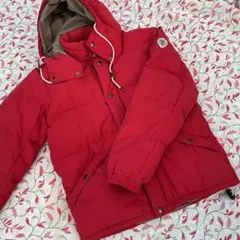 University of Oxford フード付きダウンジャケット レッド