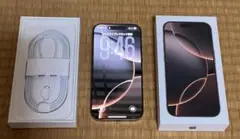 新品級 iPhone 16 Pro 128GB デザート 100% 制限〇