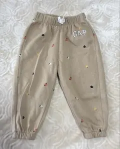 ベビー服 babyGap スウェットパンツ 18-24M ベージュ 花柄