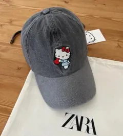 【新品未使用】ZARA Hello Kitty デニムキャップのサムネイル