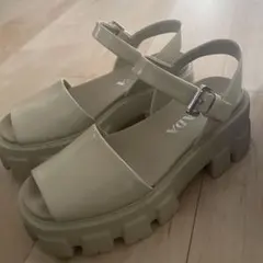 PRADA今期新作　厚底サンダル　プラットフォーム