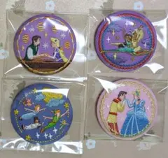ディズニー 刺繍 缶バッジ ラプンツェル他
