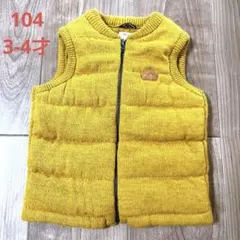 ZARA BABY イエローマスタード ダウンベスト 104