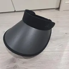 新品adidas ブラック サンバイザー フリーサイズ