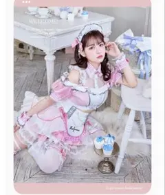 Malymoon ミルクシフォンランジェリーメイド ピンク 3点セット - メルカリ