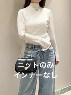 SNIDEL バックオープンニットプルオーバー　IVR