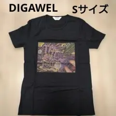 DIGAWEL グラフィック Tシャツ ブラック　Sサイズ