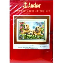 クロスステッチ キット【Anchor】Puppies 子犬 PCE933