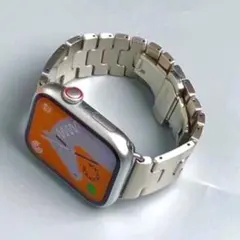 Apple Watch用シルバー Hステンレス ベルト アップルウォッチ
