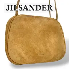 JILSANDER ショルダーバッグ　キャラメル　スエード　ロゴ　サコッシュのサムネイル