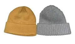 秋冬物 ニットキャップ 2点セット