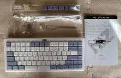 NiZ-L84-3M-PG 無線キーボード Purple White