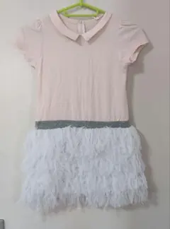女児洋服　ワンピース　Peach&Cream　120cm　美品のサムネイル