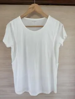 ELFINDOLL 半袖 マタニティTシャツ ホワイト Lサイズのサムネイル