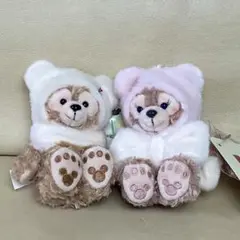 香港 ディズニー 限定 お座り ぬいぐるみキーチェーン ダッフィー　シェリーメイ